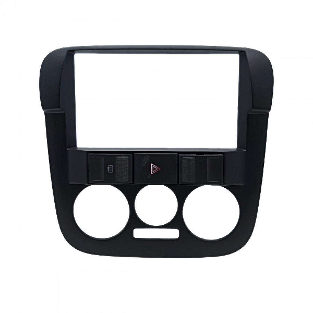 Moldura 6.8" e 7" VW Gol, Saveiro, Parati G4 - (Botões deslocados) - Preta em Oferta na Shopee