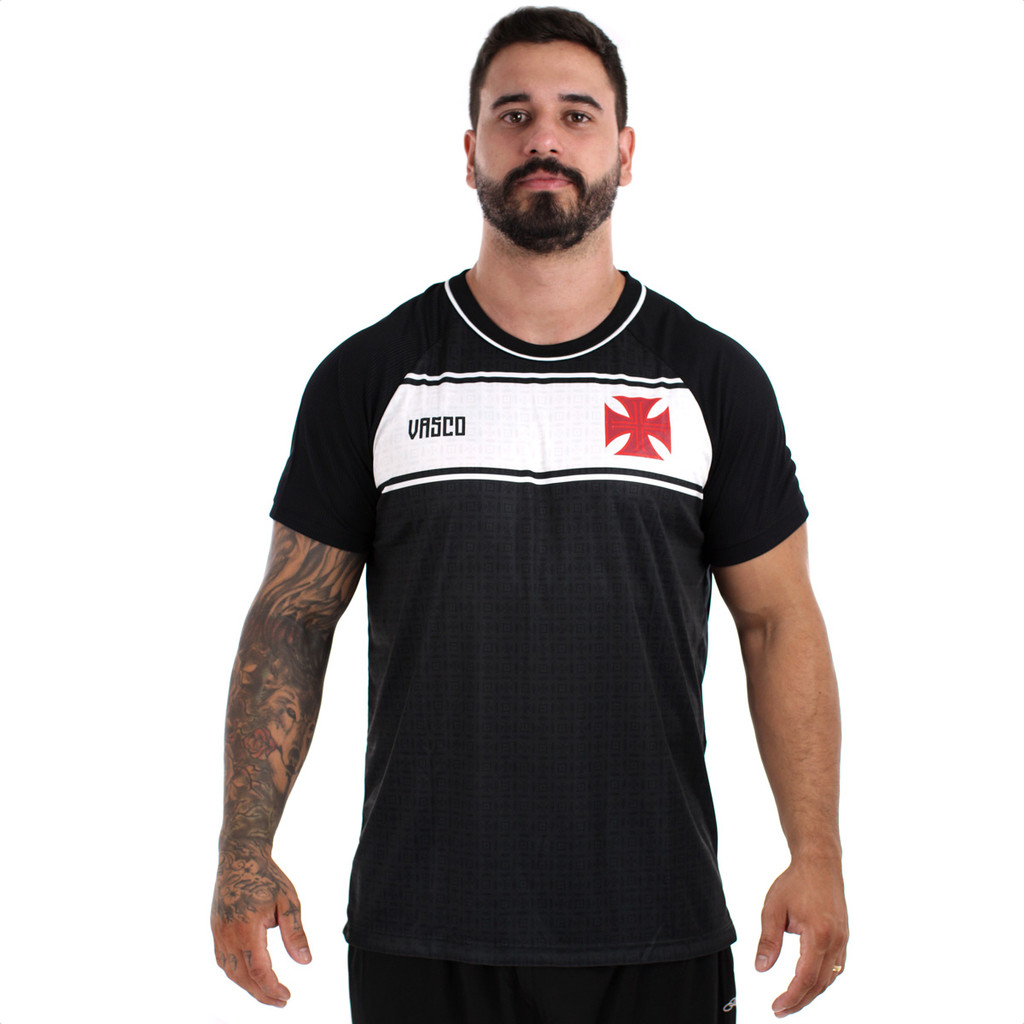 Camisa Braziline Vasco Pristine Preto - Masculino
