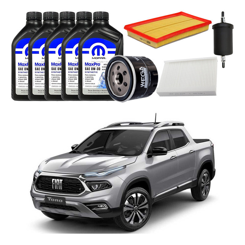 Kit Revisao Troca Filtros Fiat Toro 1.3 Turbo 2021 A 2025 em Oferta na Shopee