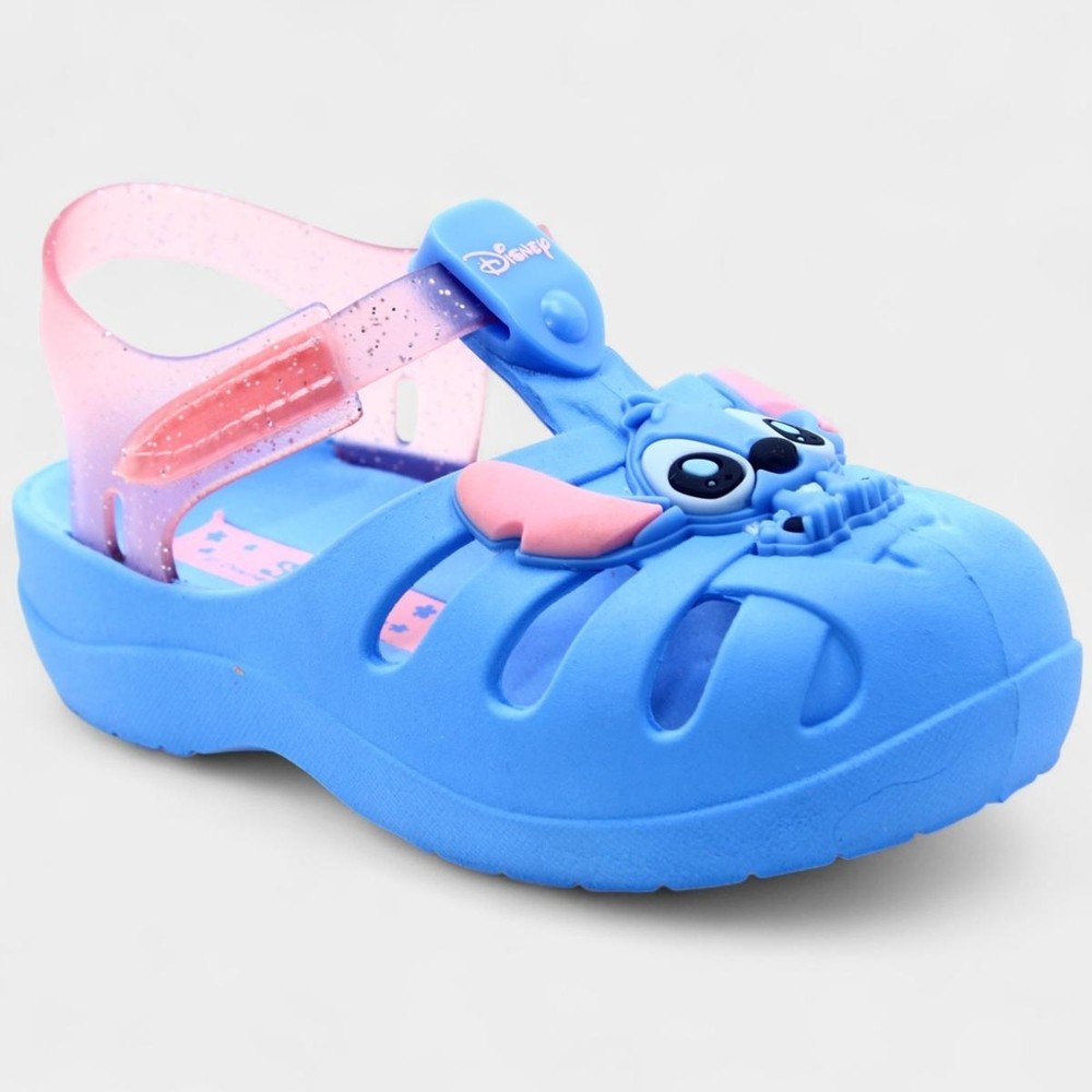 Sandália Bebê Disney Stitch Magic Menina - Azul e Rosa em Oferta na Shopee