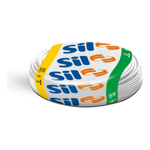 Cabo Flexivel Sil Flexível 1x2.5mm² Branco X 100m Em Rolo