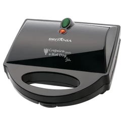 Crepeira Britânia Six Chapas Antiaderentes 850 Watts Preta