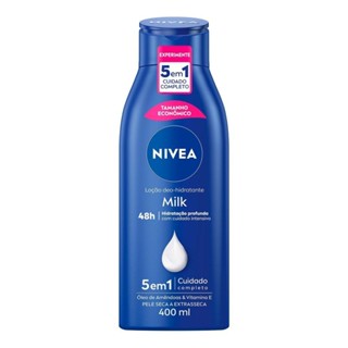 Loção Deo-Hidratante Pele Seca A Extrasseca Nivea Milk 400Ml em Oferta na Shopee