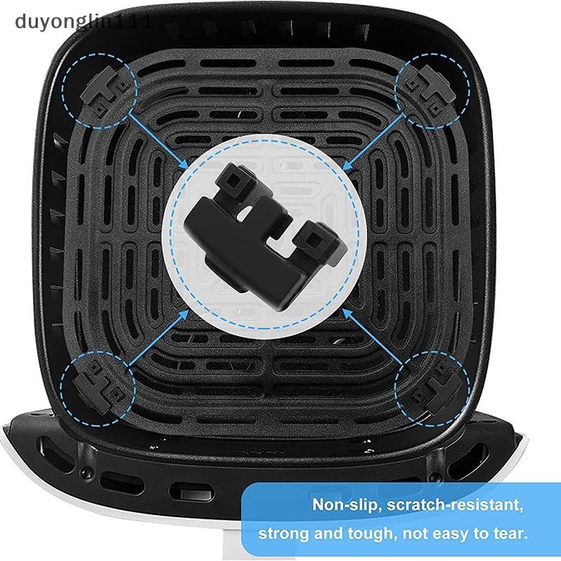 (duyonglin111) 4 Pcs Amortecedores De Borracha Para Fritadeira De Ar Peças De Caixa De Silicone Conjuntos De Utensílios 