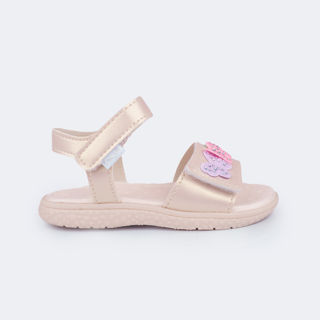 Sandália Infantil Borboletas Brilho Strass Pampili em Oferta na Shopee