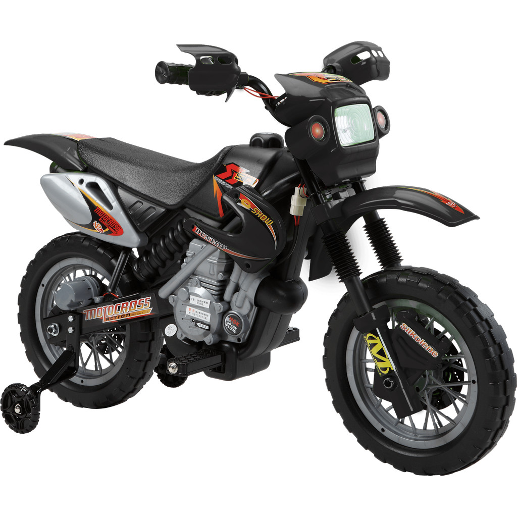 Moto Cross Trail Elétrica 6V Preta Bel em Oferta na Shopee
