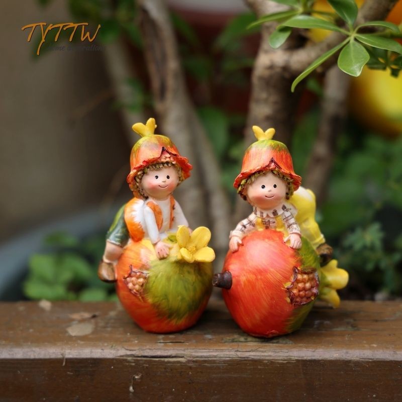 Jardim jardim ornamentos país americano romã fada dos desenhos animados sala de estar janela jardim pátio entrada decora