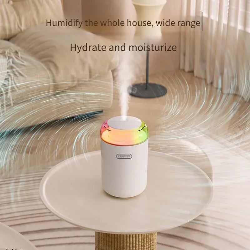 Umidificador quarto pequeno doméstico ar condicionado dormitório mudo claro sala de estar Desktop esterilização purifica