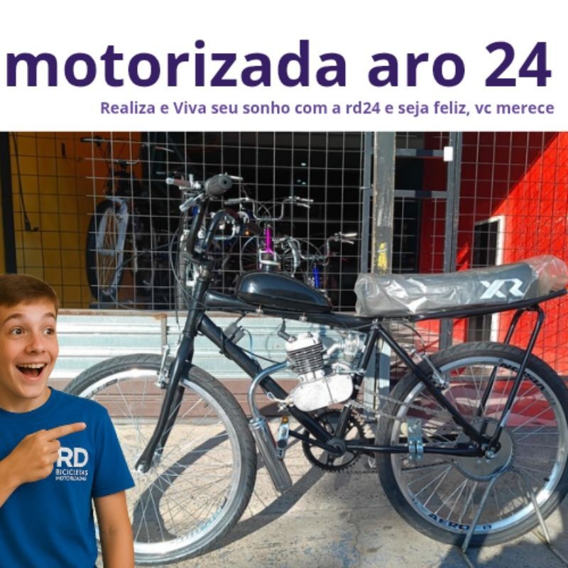 bike aro 24 bicicleta motorizada motor japonês alligator