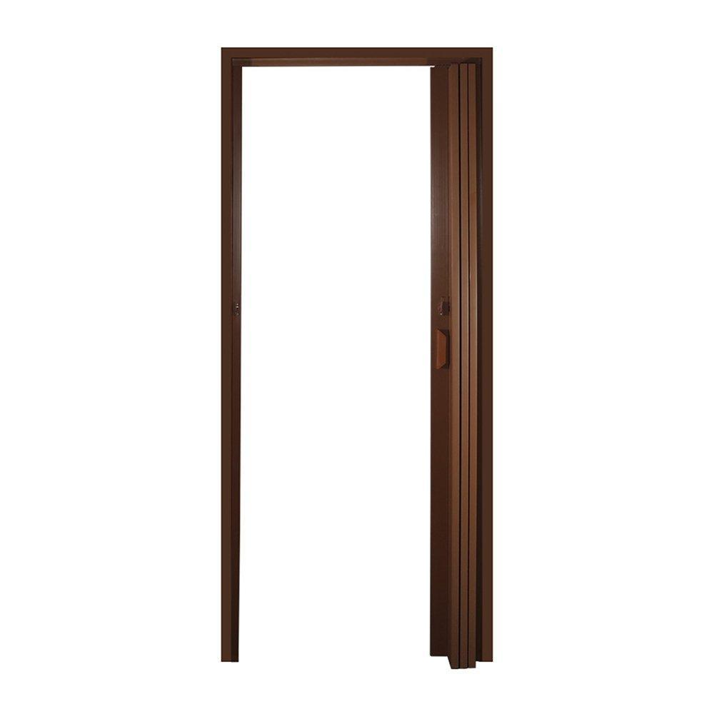 Porta Sanfonada PVC Multilit 60,0cm x 2,10m Mogno · foto 2