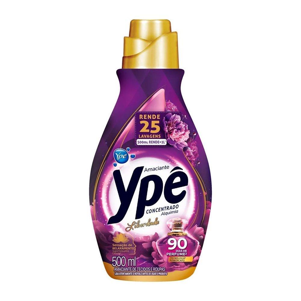 Amaciante Ypê Concentrado Liberdade 500ml Embalagem com 12 Unidades