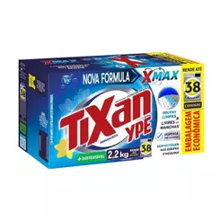 Sabão em Pó Tixan Ypê Concentrado Primavera Cartucho 2,2kg - Embalagem com 9 Unidades