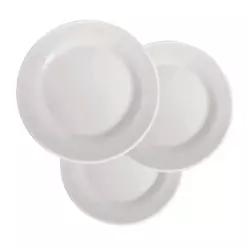 Conjunto de Pratos Sobremesa Nadir Vidro Branco Opaline Menu 24 peças