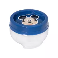 Organizador Mickey Azul Empilhável Gire e Trave Plasútil