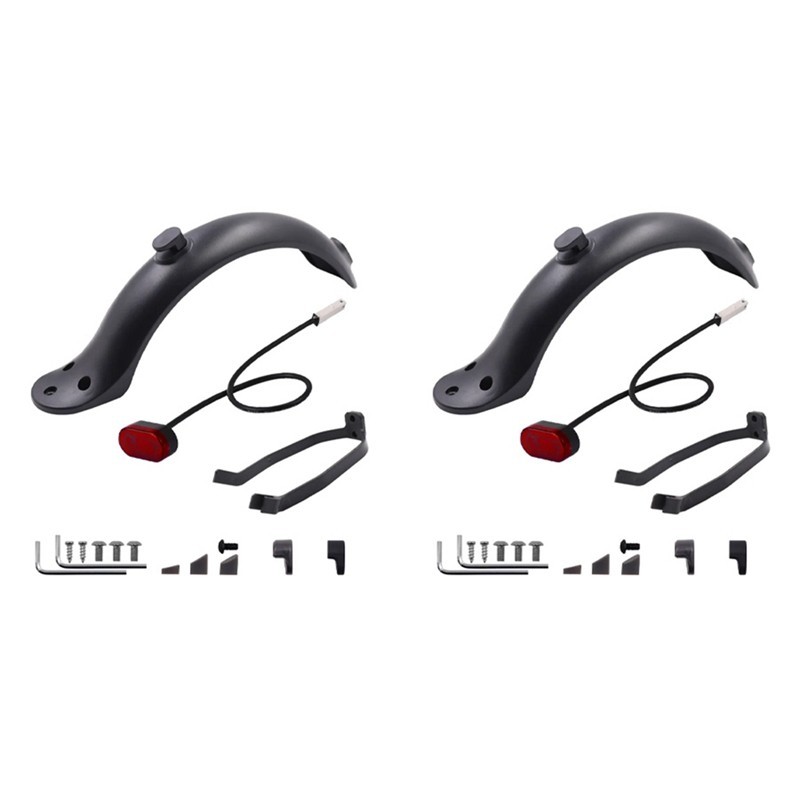 Para-Choque Da Roda Traseira i Scooter 1S M365 PRO 2 Volta Paralama Asa Adicionar Gancho Lanterna Placa De Licença Fende