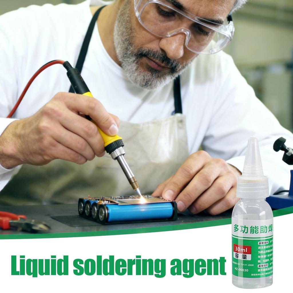 Líquido De Fluxo De Solda 40g Para Eletrodo De Bateria Folha Galvanizada Cobre Ferro Níquel Montagem Máquina Industrial