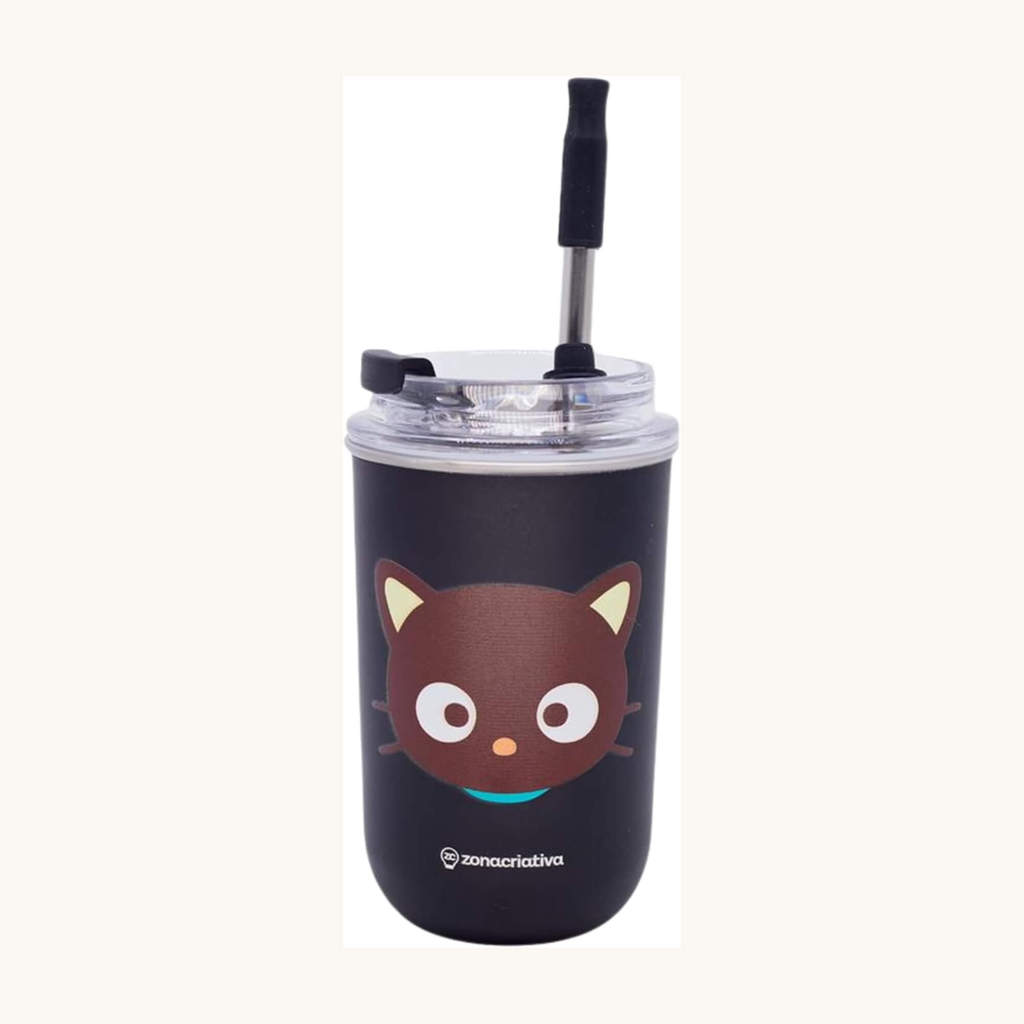 Copo Neo com Canudo 300ml Chococat Zona Criativa - 10026849