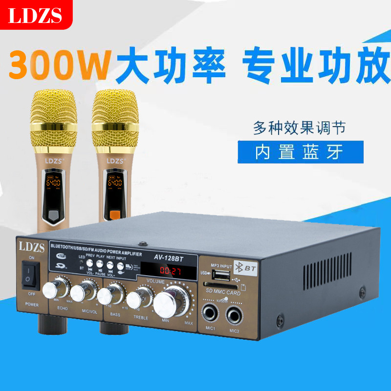 [Melhores Ofertas] Novo Mini Amplificador Bluetooth, Amplificador de Potência, Amplificador de Som Passivo 220V 12V para