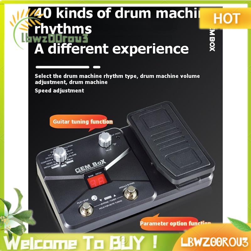 Máquina De Bateria Embutida Para Processador De Múltiplos Efeitos De Guitarra Com Pedal De Expressão 60 E Amplificador