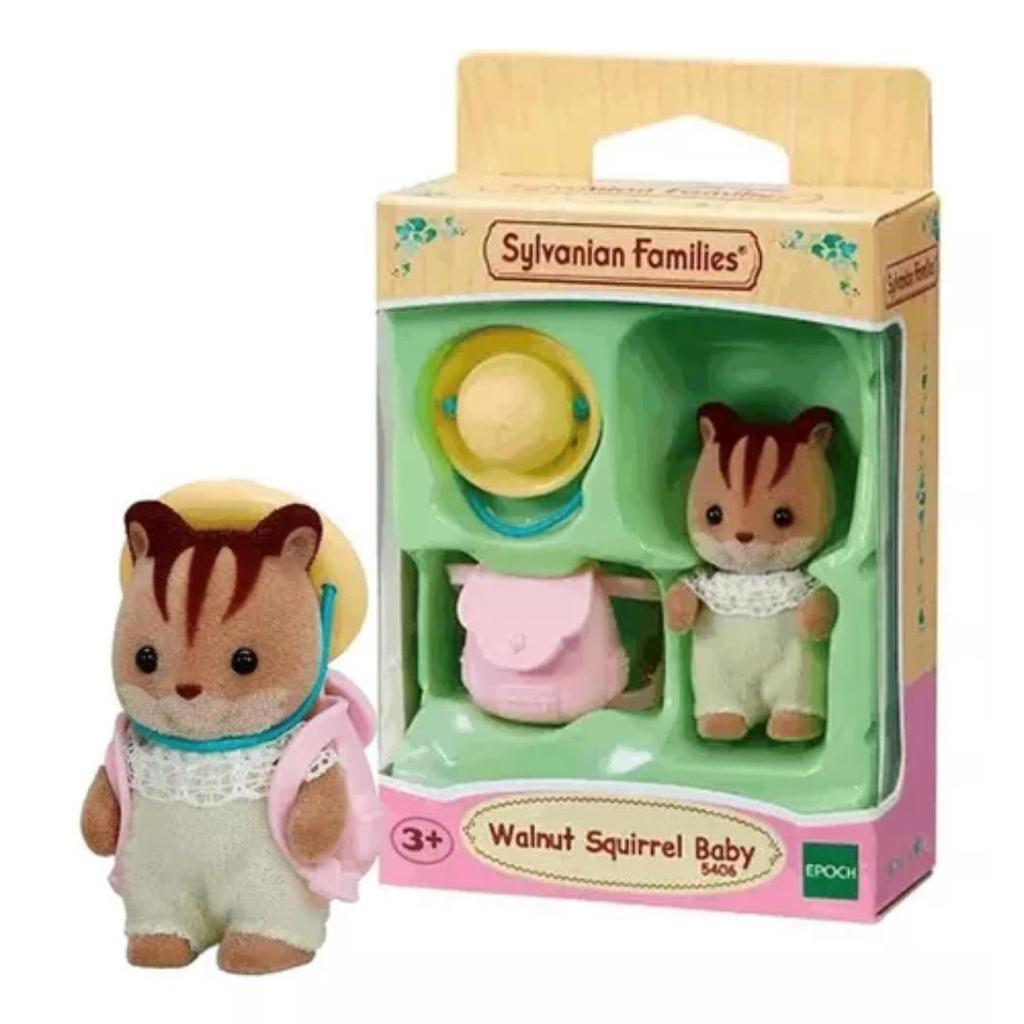 BEBE ESQUILO NOZ BONECO SYLVANIAN FAMILIES EPOCH