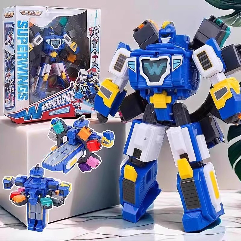 Audi Super Wings Estação Espacial Base Espacial Conjunto de Brinquedos Robô Transformável para Crianças e Meninos - Prod