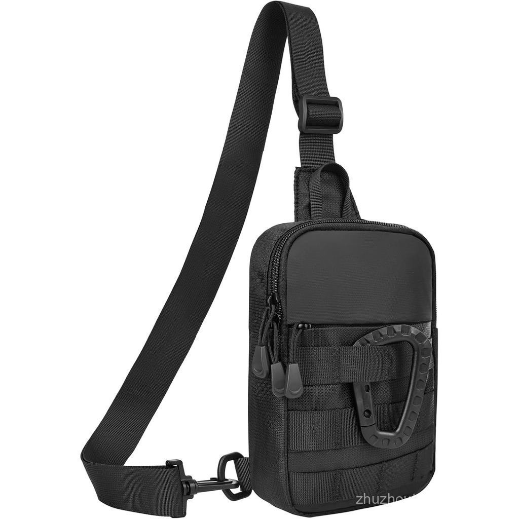 Bolsa Pequena para Homens, Bolsa Tática Impermeável Utilitária EDC Mini Transversal para Viagem, Trabalho e Esporte HL1E
