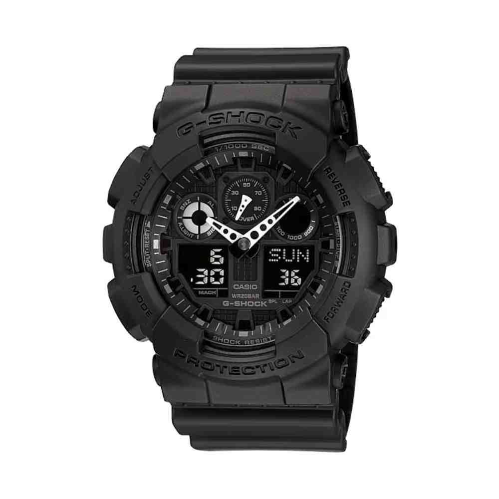 Relógio G-Shock Anadigi Preto Masculino GA-100-1A1DR