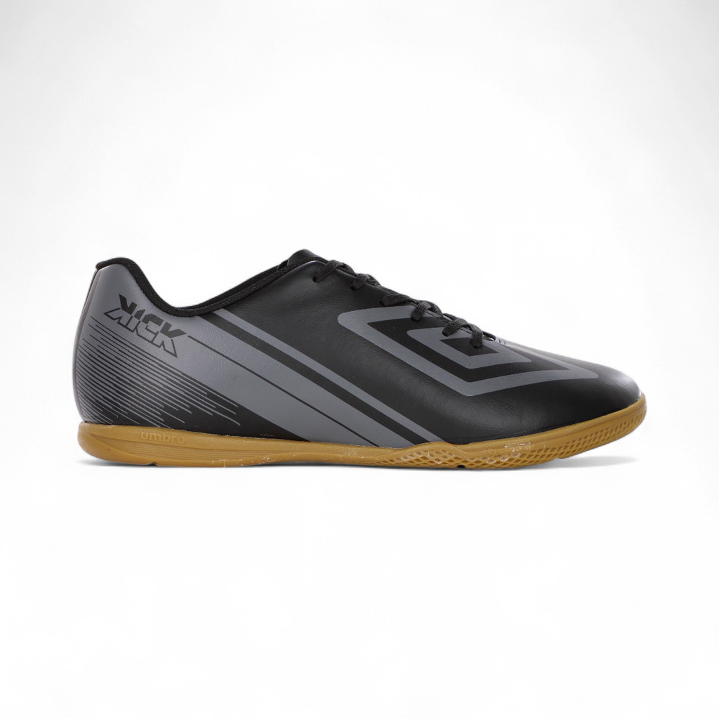 Chuteira Umbro Futsal Kick Preto e Grafite - Masculino