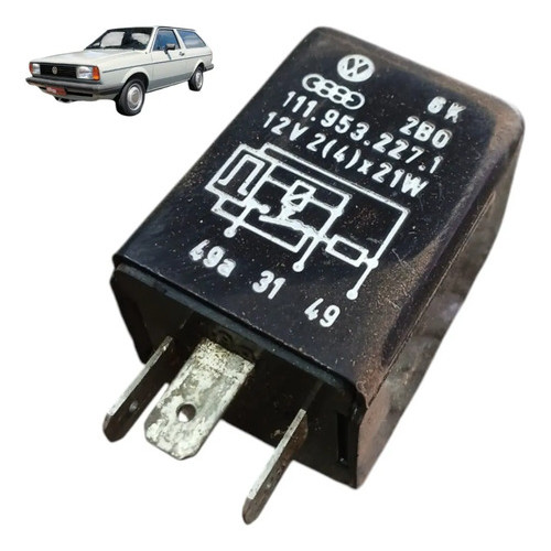 Rele Auxiliar Parati Gol Saveiro Logus Pointer 1119532271