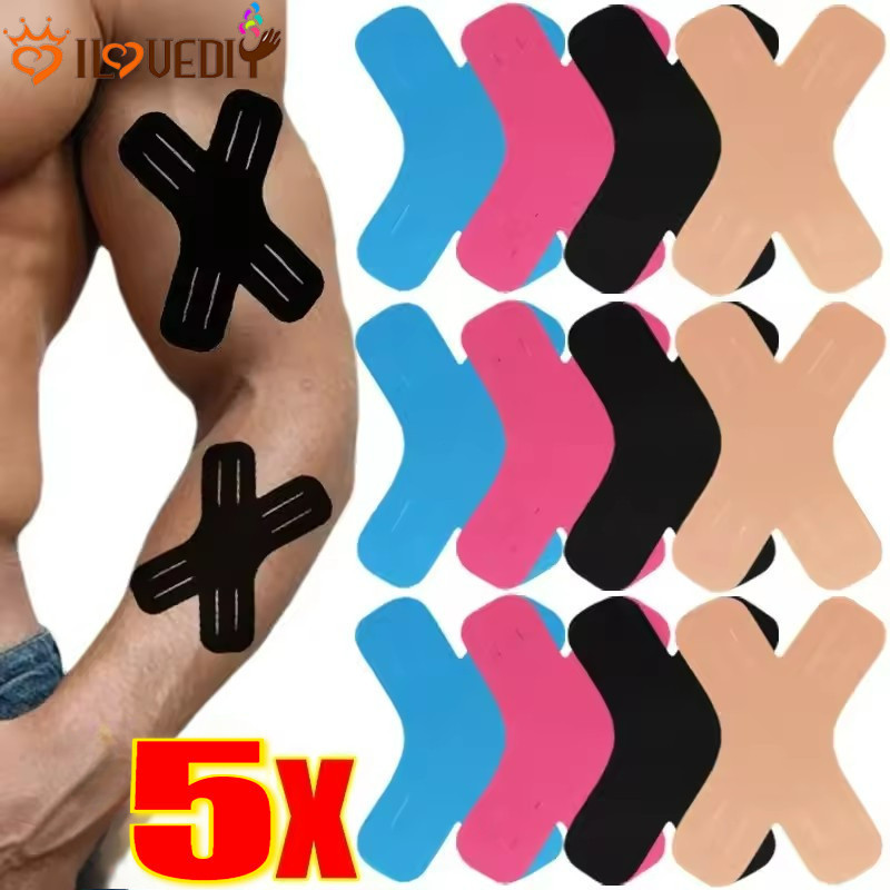 Fita Elástica De Suporte Muscular Com Adesivo Hot Melt | Esportiva Impermeável De 10.5x7.5cm , Pano De Algodão Para Prot