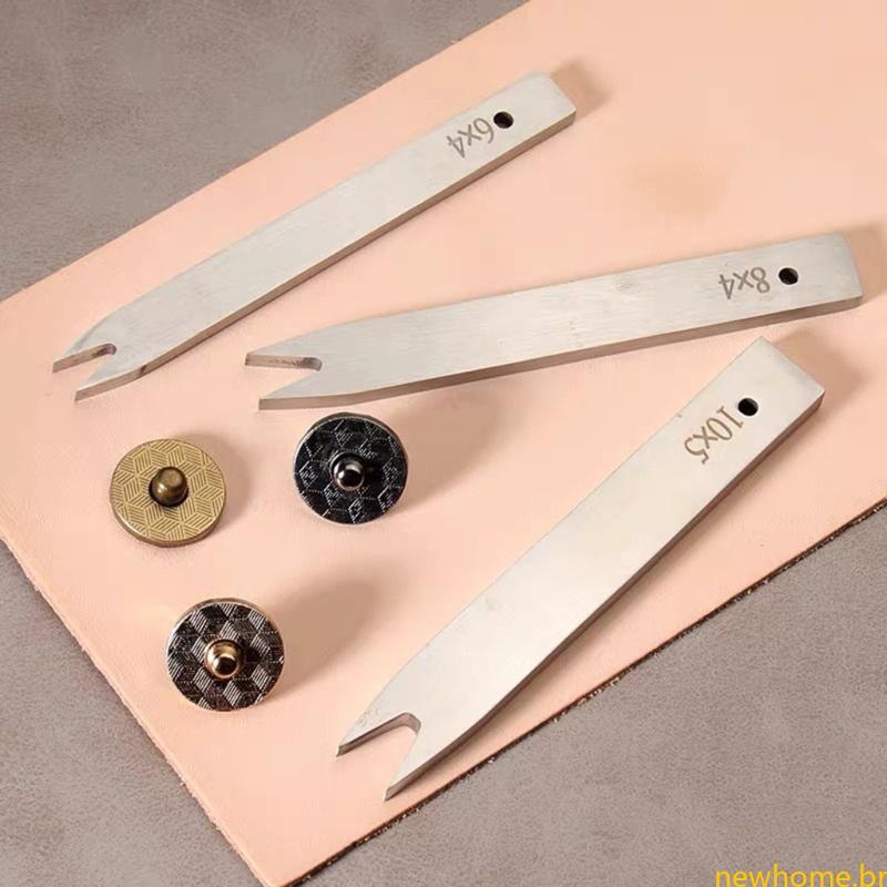 Nova Costura De Couro Perfurador Cinzel 2 Pinos Buraco Ferramenta Para DIY Garfo Plutônio