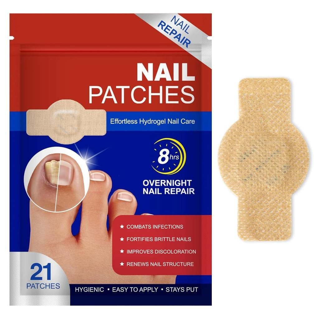 Patches para Unhas Fúngicas - Tratamento Extra Forte para Unhas dos Pés 21 Peças - Repara as unhas para restaurar unhas