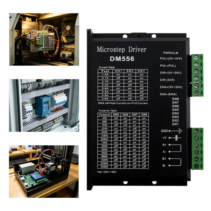 CNC Digital Stepper Driver DM556 Stepper 20-50V DC subdivision For Nema 23, 24 and Nema 34 stepper motor.