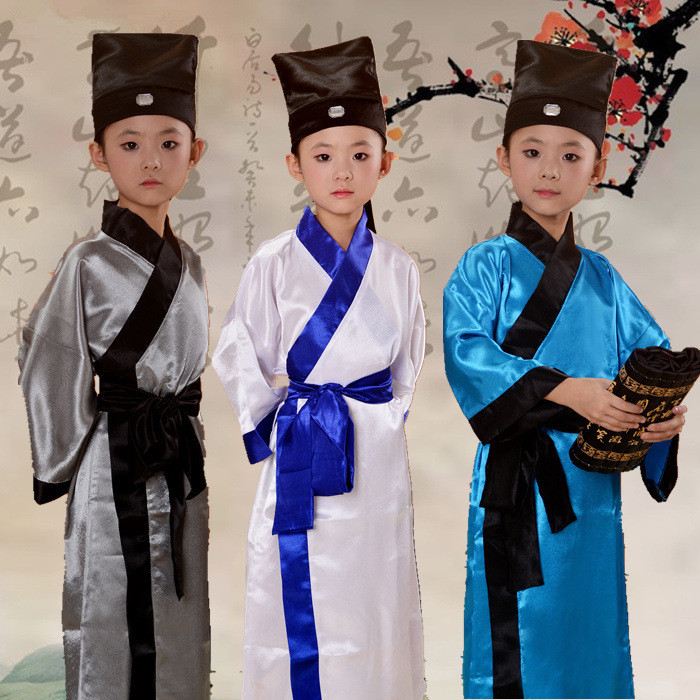Livro infantil ciência chinesa Hanfu medidor de discípulo infantil livro de roupas roupas infantis leitura antiga Lang d
