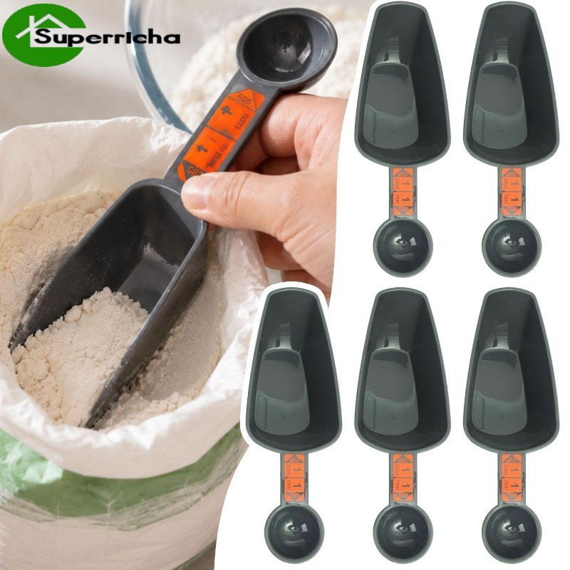 Colheres Medidoras Para Assar | PP De Qualidade Alimentar De Ponta Dupla De 4 Peças Temperos De Cozinha E Alimentos Anim