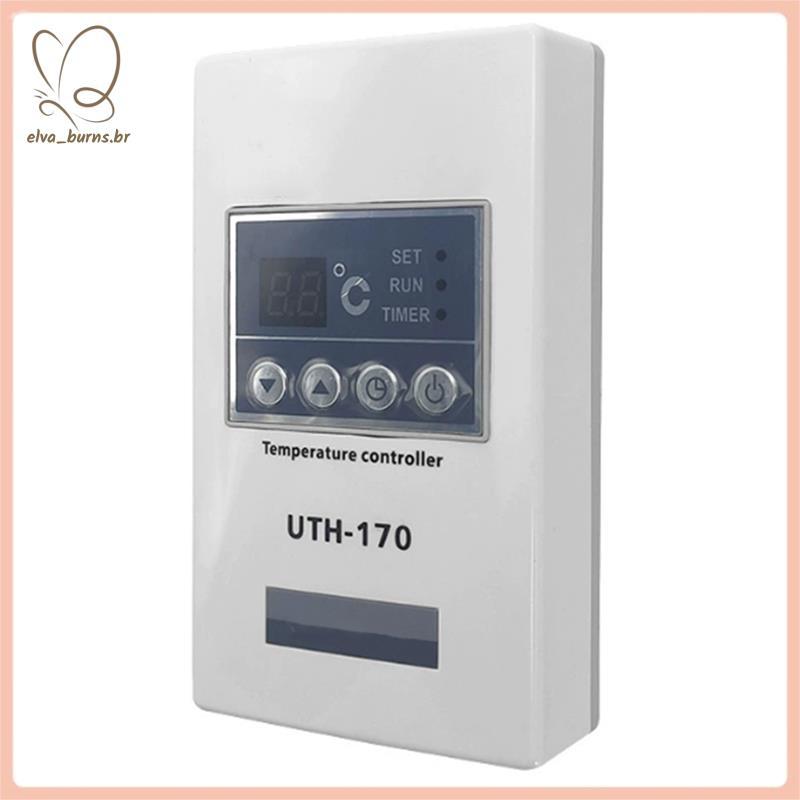 [elva_burns.br] Termostato Para Sala De Sauna-170 Termorregulador De Filme De Aquecimento Com Display LCD E Operação Cha
