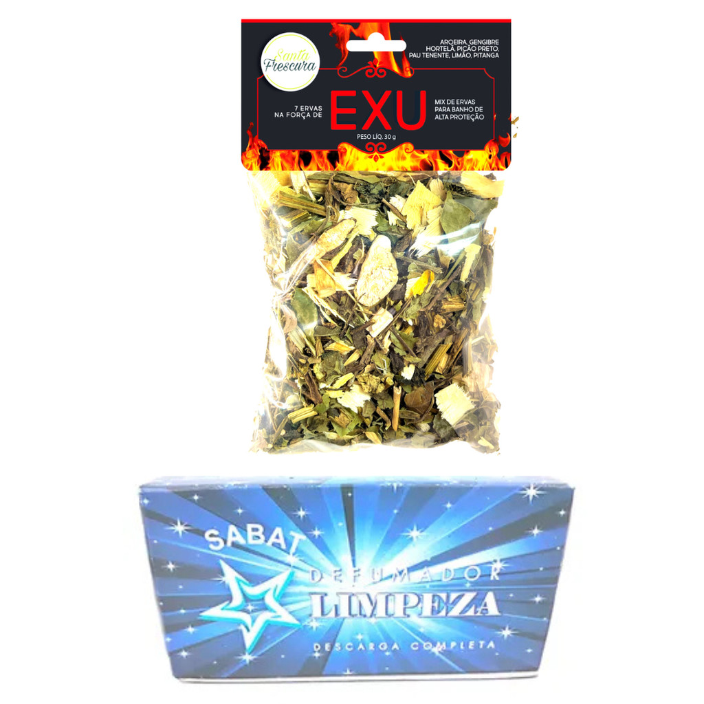 Defumador Tablete Limpeza Sem Brasa Exu Umbanda Defumação Divino Mestre Amor Proteção Espiritual Kit