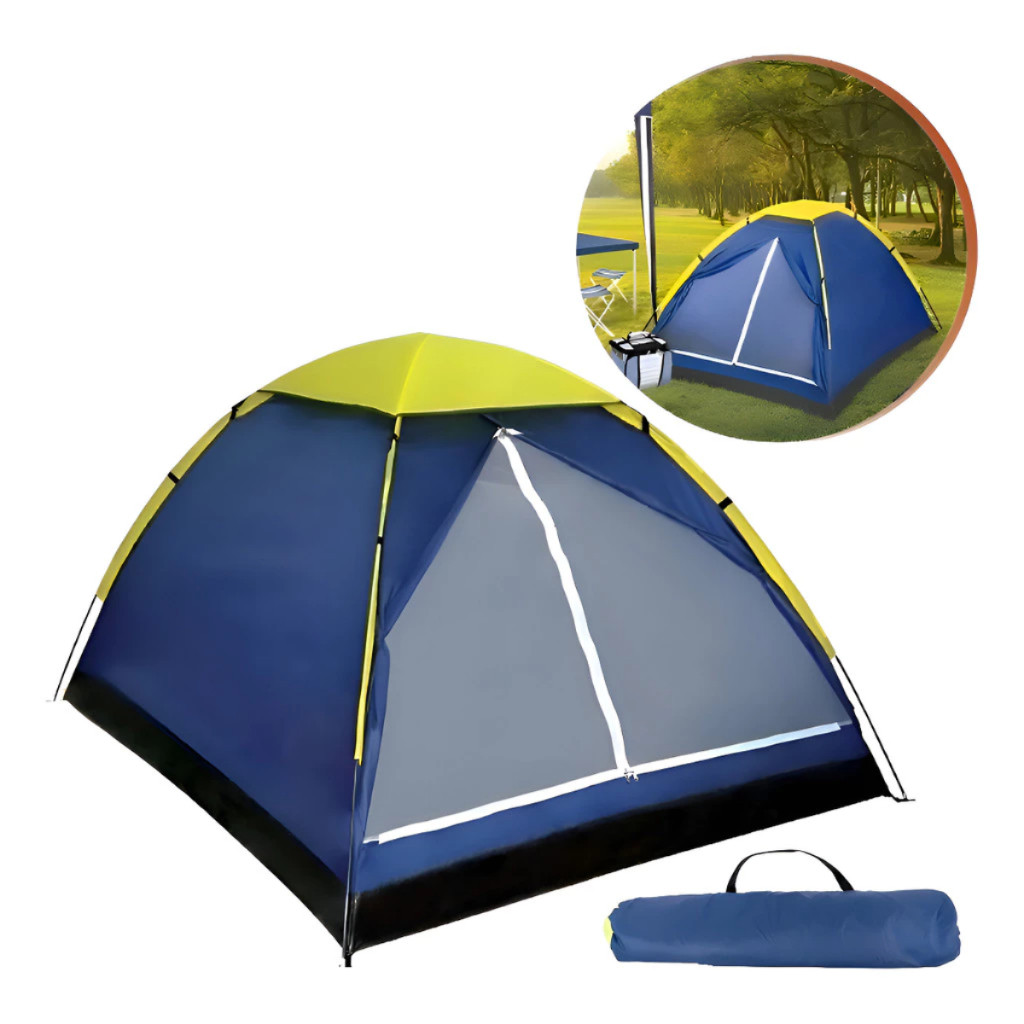 Barraca 2 Lugares Portátil – Montagem Rápida para Acampamento e Aventura - Alta Durabilidade
