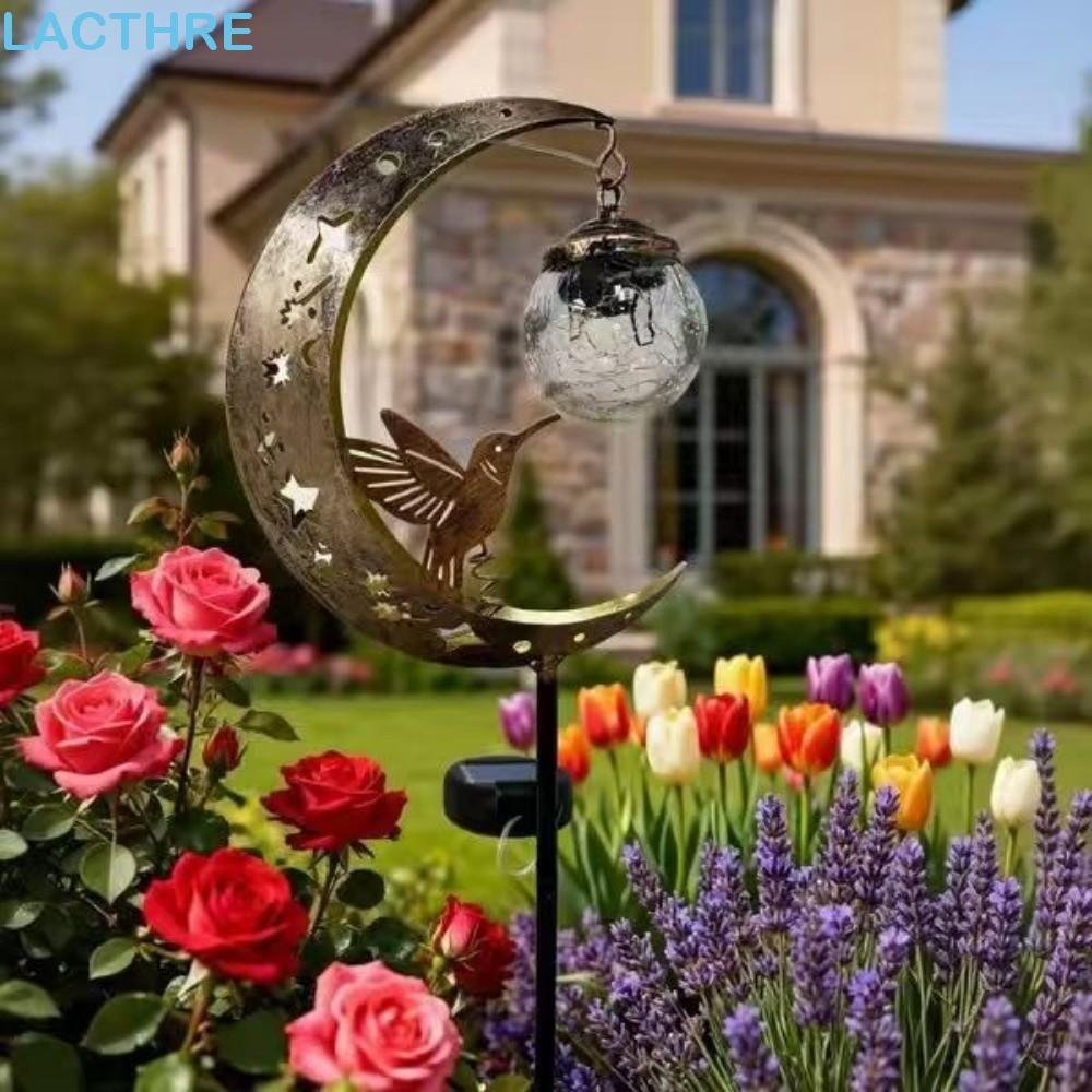 Luz Da Lua Do Beija-Flor LACTHRE , Solar Impermeável Estaca Jardim Design Meia , Lâmpada Gramado Movida A Energia