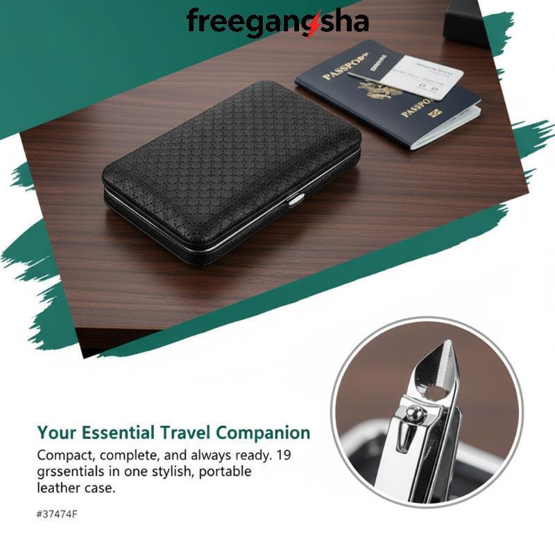 [FRE] Kit Cortador De Unhas De Aço Inoxidável 8 19 Peças Diagonal des Durável Resistente À Ferrugem Para Casa E Viagens