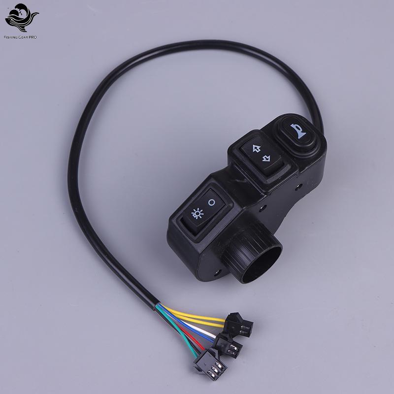 PFG DC12V 3 Em 1 Interruptor Da Motocicleta Quad Faróis Sinal De Volta Chifre Botão Liga/Desliga Para Bicicleta Scooter