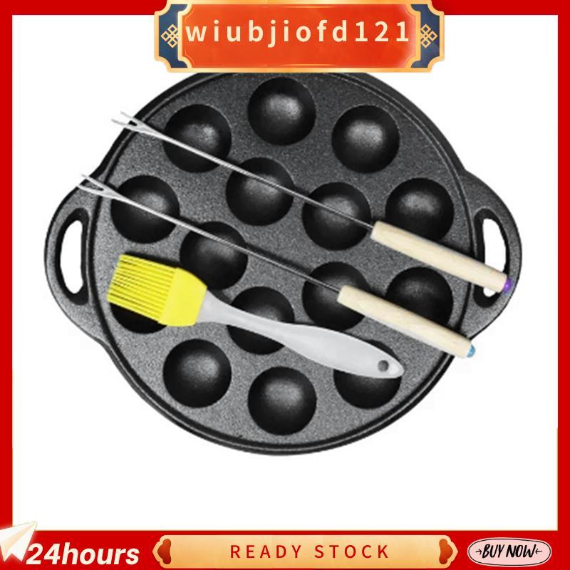 Panela Takoyaki De Ferro Fundido Com 15 Buracos , Panqueca , Grelha , Ferramentas De Cozinha Doméstica , Suprimentos De 
