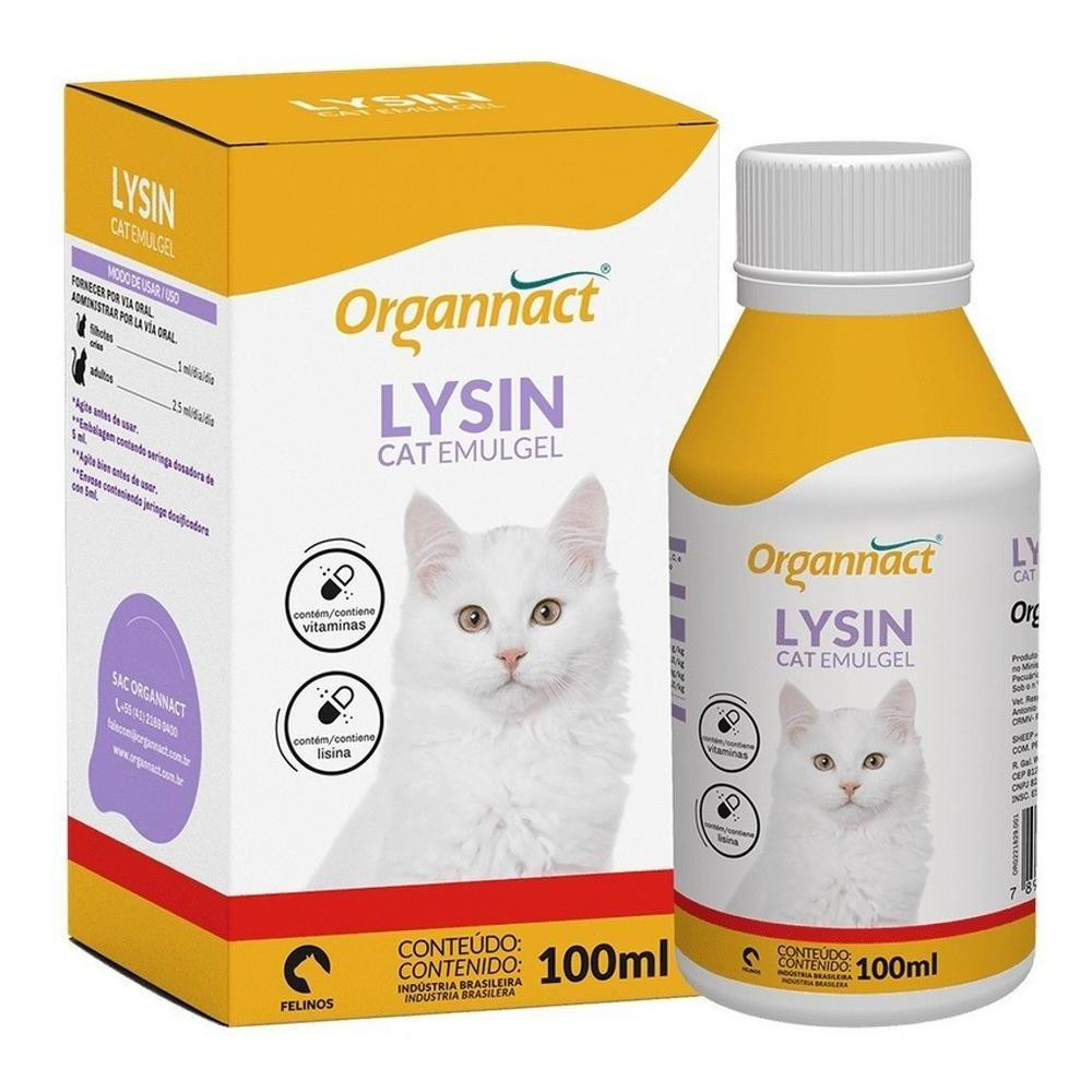 Organnact Lysin Cat Emulgel 100Ml