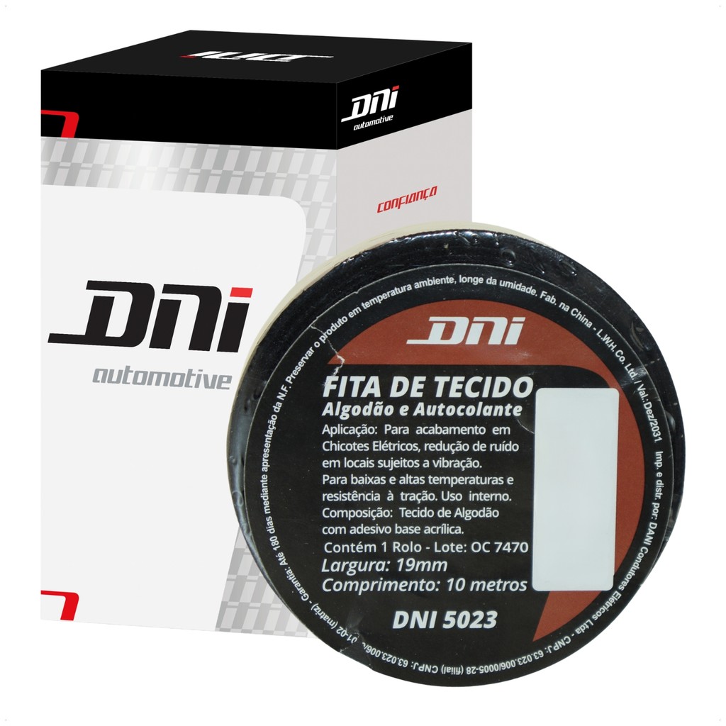 Fita Isolante Tecido 10m Chicote Elétrico Autocolante Lonada · foto 2