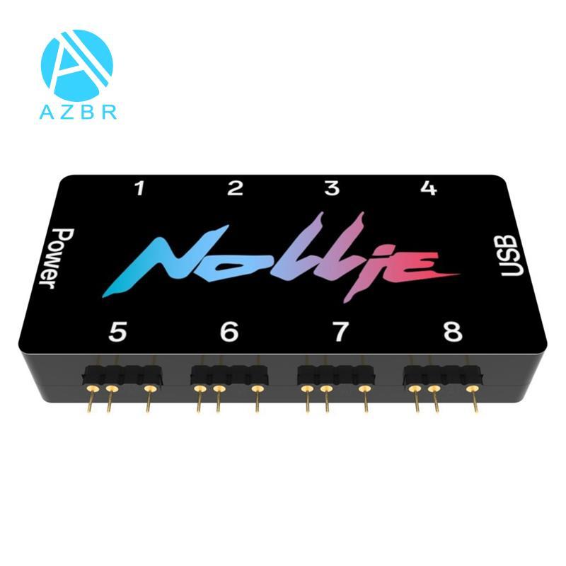 Para Interface Estendida Da Placa-Mãe SATA Power 8 Portas 5V 3PIN Endereçável ARGB Controlador Signrgb Suporte