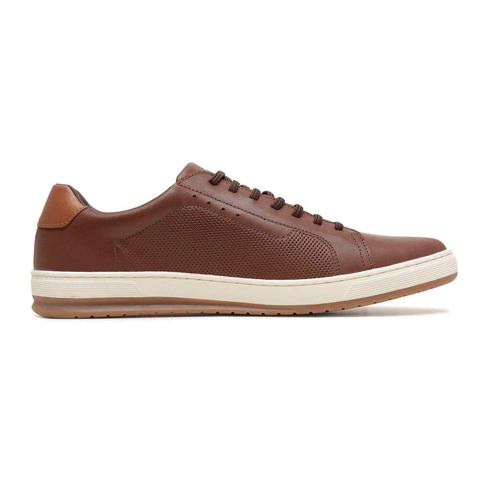 Detalhes do Sapatênis Masculino Freeway Link01 4027 Couro Mogno
