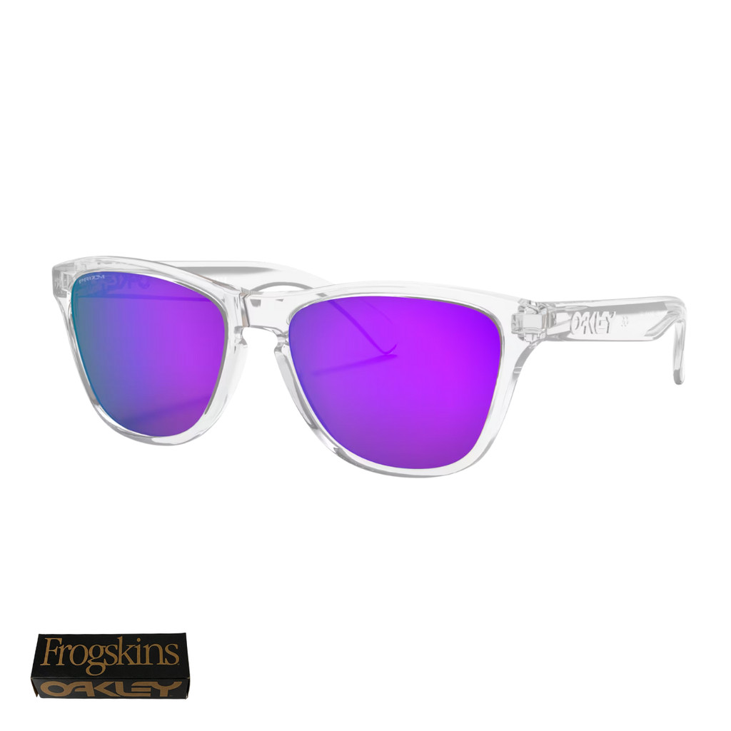 Óculos De Sol Oakley Frogskins Prizm Violet OO9013 Tamanho 55