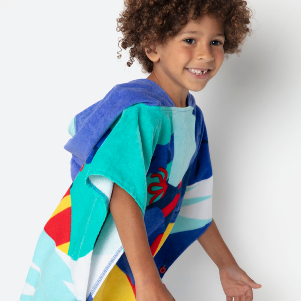 Poncho De Praia Menino Tubarão Aloha Puket