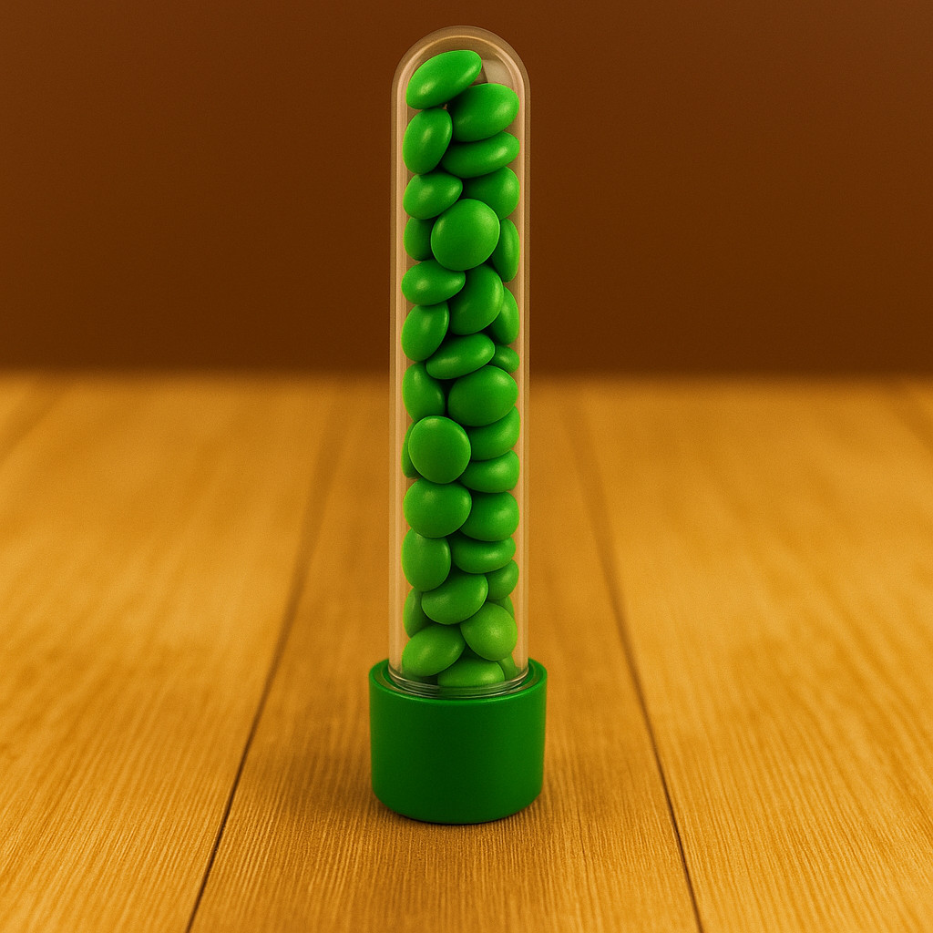 10~50 TUBETE ACRÍLICO LEMBRANCINHAS 13CM COM TAMPA VERDE BANDEIRA em Oferta na Shopee