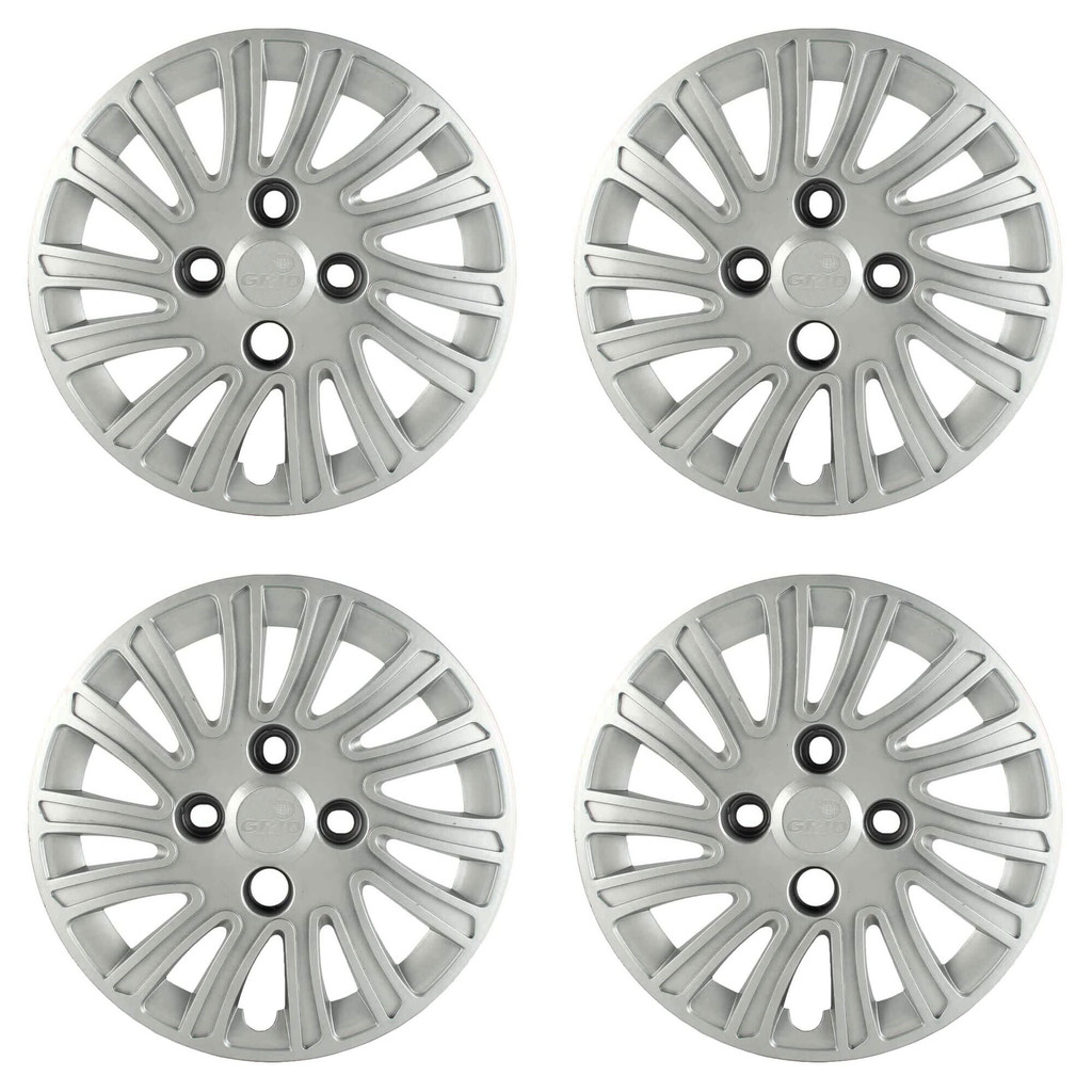 Calota Aro 14" cor Prata Modelo Grand Siena 12/13 Jogo c/ 4 Calotas Grid - 093CB-PTA-E